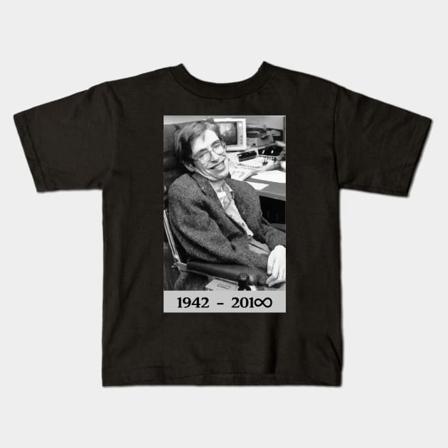 Stephen Hawking Kids T-Shirt by Soriagk